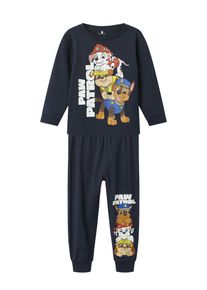 name it Kinder Schlafanzug "NMMASPEK PAWPATROL LS NIGHTSET NOOS CPLG", Gr. 86, blau, Jersey, Obermaterial: 95% Baumwolle, 5% Elasthan, bedruckt,