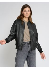Maze Damen Blouson "42021223", schwarz, Gr. L, Obermaterial: 100% Lammleder / Futter: 100% Viskose / Ärmelfutter: 100% Polyester / Strick: 100%