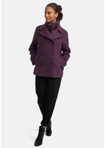 Marikoo Damen Winterjacke "Aylaraa", lila, Gr. S, Obermaterial: 90% Polyacryl, 8% Viscose, 2% Elasthan, Jacken, Elegante Designer Winterjacke