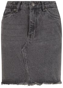 Urban Classics Damen Sommerrock "Urban Classics Ladies Heavy Mini Denim Skirt", grau, Gr. 29, unifarben, 100% Baumwolle, Röcke