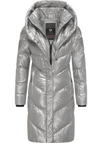 Ragwear Damen Kurzmantel "Natalka Bling", grau, modisch, Gr. L, Obermaterial: 100% Nylon, Innenfutter: 100% Polyester, Wattierung: 100% Polyester,