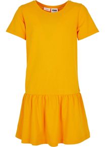 Urban Classics Mädchen Shirtkleid "Urban Classics Damen Girls Valance Tee Dress", braun, klassisch, Gr. 146, unifarben, 100% Baumwolle, Kleider