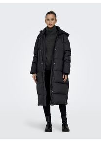 Only Damen Steppmantel "ONLALICE DOWN COAT OTW", schwarz, modisch, Gr. S, unifarben, Web, Steppware, Obermaterial: 100% Polyester, Mäntel