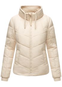 Navahoo Damen Steppjacke "Liebesfee 14", beige, modisch, Gr. XXL, Obermaterial: 100% Polyester (recycelt), Futter: 100% Polyester (recycelt),