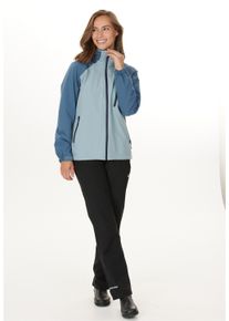 WEATHER REPORT Damen Outdoorjacke "CAMELIA W-PRO15000", blau, casual, Gr. 38, mehrfarbig, bedruckt, 94% Polyester, 6% Elasthan, Jacken, mit