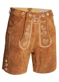 Herren Trachtenlederhose "ASLederiio", braun, Gr. 54, Alessandro Salvarini, Obermaterial: 100% Echtleder, Hosen, Aus echtem Leder inkl. Träger