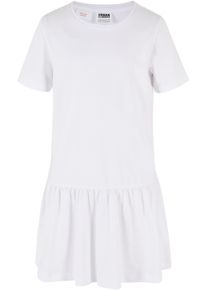 Urban Classics Mädchen Shirtkleid "Urban Classics Damen Girls Valance Tee Dress", weiß, klassisch, Gr. 158, unifarben, 100% Baumwolle, Kleider
