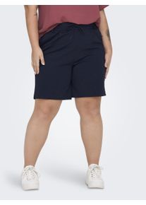 Only CARMAKOMA Damen Shorts "CARGOLDTRASH", blau, Gr. 54, Obermaterial: 63% Viskose (LENZING ECOVERO), 32% Nylon, 5% Elasthan, Hosen