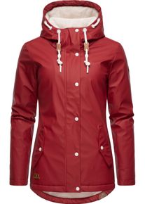 Ragwear Damen Regenjacke "Marge", rot, casual, Gr. XXL, Obermaterial: 100% Polyester, Futter: 100% Polyester, Wattierung: 100% Polyester, Jacken,