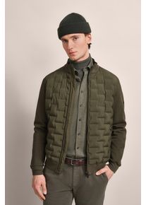 Bugatti Herren Sweatshirt, grün, casual, Gr. L, unifarben, 95% Baumwolle, 5% Elasthan, Sweatshirts, aus einem bequemen Baumwoll-Elasthan-Mix