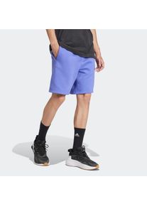 Herren Shorts "M A SZN FL SHO", blau, sportlich, Gr. M, adidas Sportswear, Obermaterial: 70% Baumwolle, 30% Polyester, Hosen