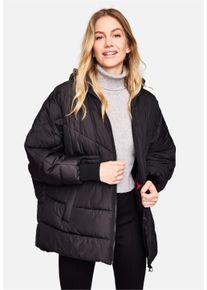 NEW CANADIAN Damen Steppjacke, schwarz, modisch, Gr. 34, unifarben, 100% Polyester, Jacken, mit raffbaren Elementen