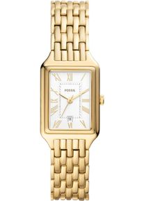 Fossil Damen Quarzuhr "RAQUEL", gold, Armbanduhren, Armbanduhr, Damenuhr, Datum, analog, Edelstahlarmband