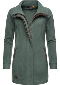 Ragwear Damen Parka "Letrice Fleece", grün, sportlich, Gr. XL, Sweatware, 100% Polyester, Jacken, Sportliche Zip-Fleecejacke mit hohem Kragen