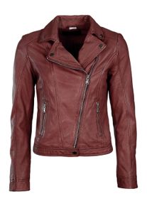 JCC Damen Bikerjacke "8167", rot, Gr. 48, Oberstoff: 100% Lammleder / Futter: 100% Polyester, Jacken