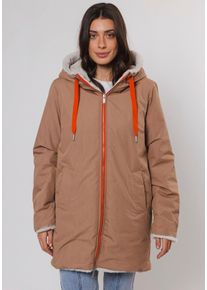 Rino & Pelle RINO & PELLE Damen Parka, orange, casual, Gr. 36, kontrastfarbene Details, Obermaterial: 100% Polyester. Futter: 100% Polyester. Beschichtung: 100%