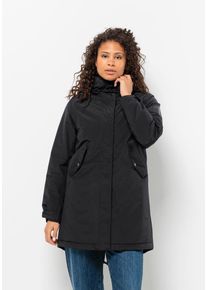 Jack Wolfskin Damen Parka "TALFORST PARKA W", schwarz, Gr. L, Obermaterial: 54% Cotton organic, 46% Polyamid; Futter: 100% Polyester; Füllung: 100%