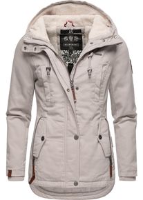 Marikoo Damen Winterjacke "Bikoo", grau, modisch, Gr. S, Oberstoff: 100% Baumwolle, Futter: 100% Polyester, Wattierung: 100% Polyester, Ärmelfutter: