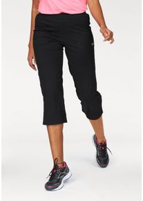Venice Beach Damen 3/4-Hose, schwarz, sportlich, Gr. 54, unifarben, Single Jersey, Obermaterial: 95% Baumwolle, 5% Elasthan, Hosen
