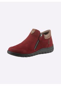 Reflexan Damen Stiefelette, Gr. 40, rot, Veloursleder, feminin, Schuhe