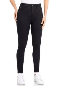 WONDERJEANS Damen High-waist-Jeans, schwarz, casual, Gr. 36, unifarben, Denim/Jeans, Obermaterial: 65% Baumwolle, 29% Polyester, 6% Elasthan, Jeans,