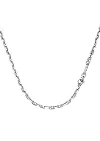 Herren Silberkette "Stegankerkette, diamantiert, massiv, Silber 925", 50cm, Silber 925 (Sterlingsilber), silber, Giorgio Martello MILANO, Silber 925