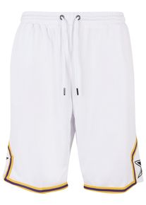 Herren Stoffhose "Starter Black Label Herren Starter Star Leg Sports Shorts", weiß, Gr. M, STARTER Black Label, 100% Polyester, Hosen