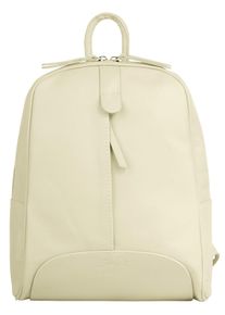 Samantha Look Cityrucksack, beige, Rindsleder, Leder, unifarben, klassisch, Rucksäcke, echt Leder, Made in Italy