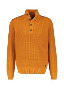 Lerros Herren Troyer "Lerros Troyer in grober Strickstruktur", orange, Gr. XXL, 60% Baumwolle, 40% Polyacryl, Pullover