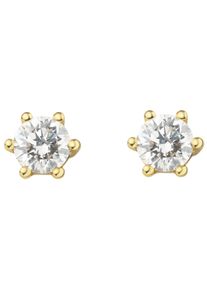Vivance Damen Paar Ohrhänger "0.3 ct Diamant Brillant Ohrringe Ohrstecker aus 585 Gelbgold", Damen, 0.3 ct, Diamanten, gold, Diamanten, Ohrringe,