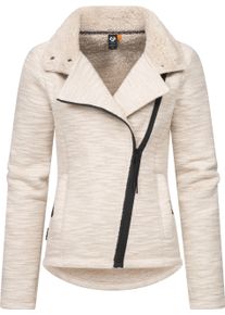 Ragwear Damen Strickfleecejacke "Saskie Melange", grau, modisch, Gr. XXL, Obermaterial: 56% Polyester, 44% Baumwolle, Innenfutter: 100% Polyester,