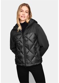 NEW CANADIAN Damen Steppjacke "CARINA", schwarz, sportlich, Gr. 38, unifarben, 100% Polyester, Jacken, mit Taschenbeutel aus Kuschel-Fleece