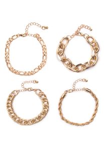 Firetti Damen Armband Set "Armketten Schmuckset", Metall, gold, Metall, Armbänder