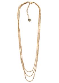 Firetti Damen Collier "Halsschmuck Layering-Look", Metall, L: 45cm B: 1mm, gold, Metall, B:1mm, Halsketten