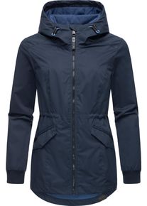 Ragwear Damen Outdoorjacke "Dowey A", blau, casual, Gr. M, Außenmaterial: 100% Polyester, Innenfutter: 100% Polyester, Jacken, Wasser- und winddichte
