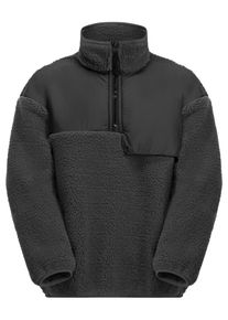 Jack Wolfskin Kinder Stehkragenpullover "TEEN HALFZIP FLEECE Y", schwarz, Gr. 140, 1. OBERSTOFF 100% POLYESTER 2. OBERSTOFF 100% POLYESTER 1.FUTTER