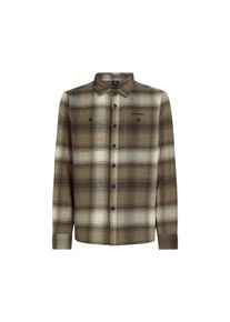 O`Neill O'NEILL Herren Flanellhemd "O'NEILL FLANNEL CHECK SHIRT", braun, sportlich, Gr. L, Obermaterial: 100% Baumwolle, Hemden