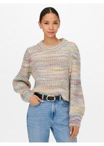 Only Damen Strickpullover "ONLCARMA L/S PULLOVER KNT NOOS", bunt, modisch, Gr. XS, gemustert, Strick, Obermaterial: 80% Polyacryl, 20% Polyester,