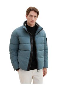 Tom Tailor Herren Steppjacke, grau, casual, Gr. M, Web, Obermaterial: 100% Polyester. Futter: 100% Polyester, Jacken, mit Kapuze im Kragen