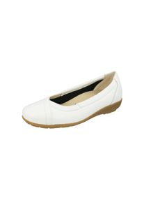 Natural Feet Damen Ballerina "Ballerina Christina", Gr. 35, weiß, Leder, elegant, Schuhe, in klassischem Design