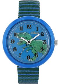 s.Oliver Kinder Quarzuhr, blau, Armbanduhren, Armbanduhr, Kinderuhr, Jungenuhr, Schulanfang, Geschenkidee