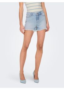 Only Damen Jeansshorts "ONLPACY HW RHINESTONE DNM SHORTS AZG", blau, modisch, Gr. S, Web, Denim/Jeans, Obermaterial: 100% Baumwolle, Jeans