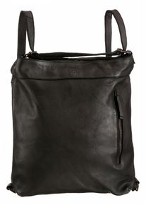 Harbour 2nd Cityrucksack "Nora", grau, Leder, casual, Rucksäcke, Freizeitrucksack Arbeitsrucksack, auch als Tasche tragbar