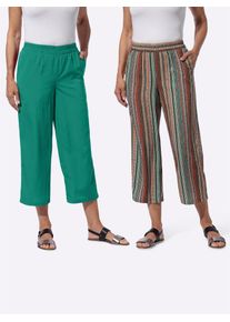 Classic Basics Damen Culotte, bunt, Gr. 56, gemustert, ethno, 100% Polyester, Hosen