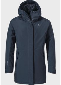 Schöffel SCHÖFFEL Damen Parka "Hiking Parka Style Froda WMS", blau, sportlich, Gr. 44, Oberstoff : 100% Polyester (Membran: Polyester) Futter : 100%
