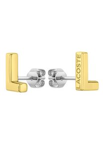 Lacoste Damen Paar Ohrstecker "Schmuck Edelstahl Ohrrschmuck Ohrringe FUNDAMENT", Edelstahl, gold, Edelstahl, Ohrringe