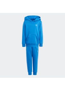 Kinder Trainingsanzug "ADICOLOR HOODIE", blau, sportlich, Gr. 116, adidas originals, Obermaterial: 70% Baumwolle, 30% Polyester, Sportanzüge