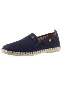 VERBENAS Herren Espadrille "Tom Pacific", Gr. 43, blau, Textil, Veloursleder, klassisch, Schuhe, Loafer, Slipper, Sommerschuh, Strandschuh mit