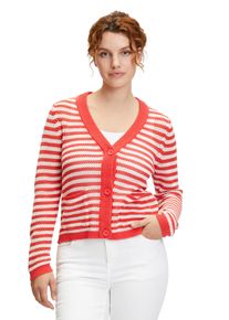 Cartoon Damen Strickjacke "Cartoon Strick-Cardigan mit Knopfleiste", orange, modisch, Gr. 46, Obermaterial: 60% Baumwolle, 40% Polyacryl.,