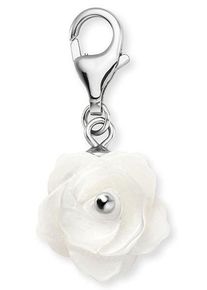 Engelsrufer Damen Charm Blume "Rose, ERC-ROSE-PE", bunt, Silber 925 (Sterlingsilber), Charms, mit Perlmutt